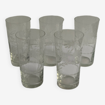 Verres citronnade en cristal