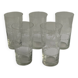 Crystal lemonade glasses