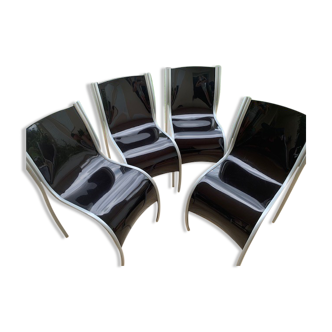 Chaises FPE, de Arad Ron édition Katell  noires