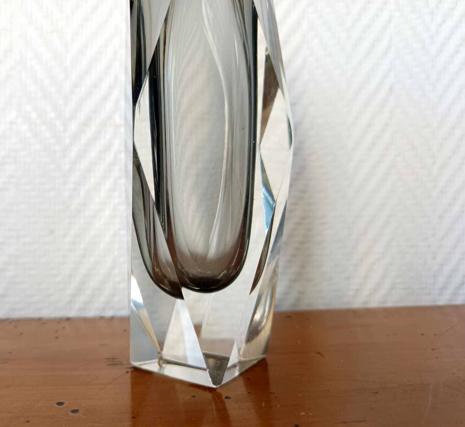 Soliflore vase sommerso Murano 1960