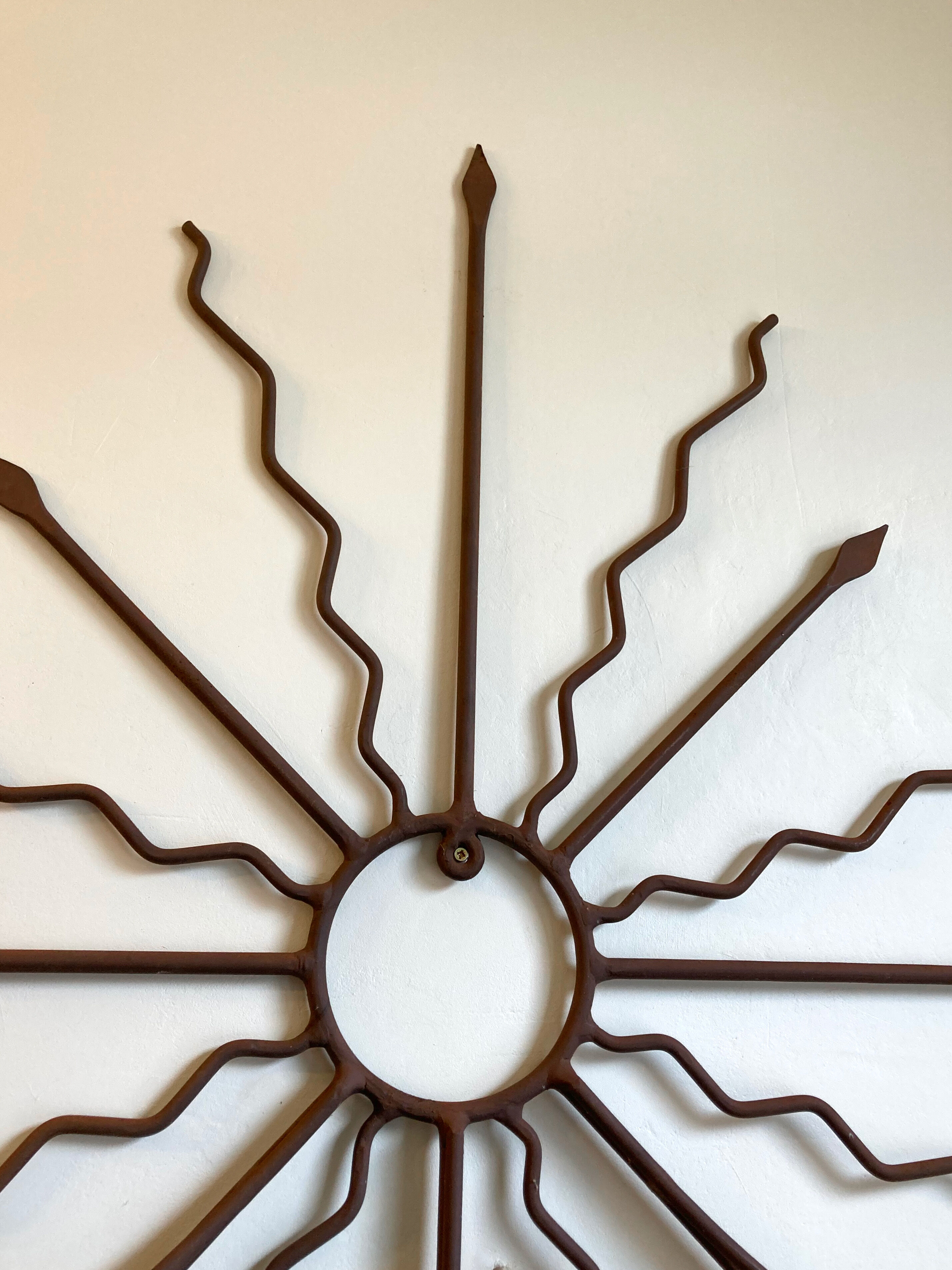 Wrought iron wall plant door