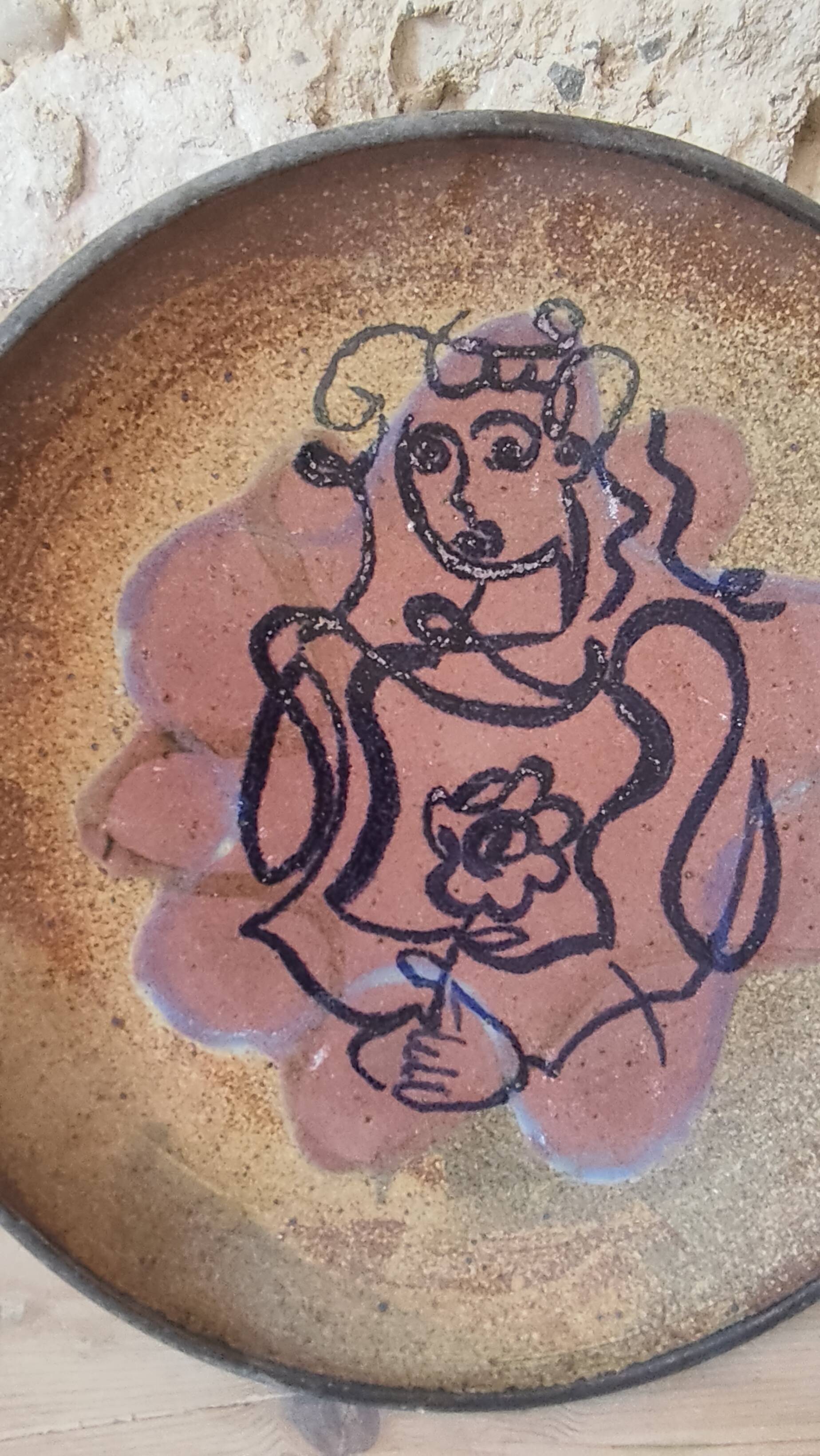 Duo of Savoy pottery - stoneware dishes from Frangy