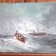 Marine painting in oil on canvas by Paul SEIGNON, late 19th century.