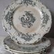 4 plates at the end of 1800 by Gien