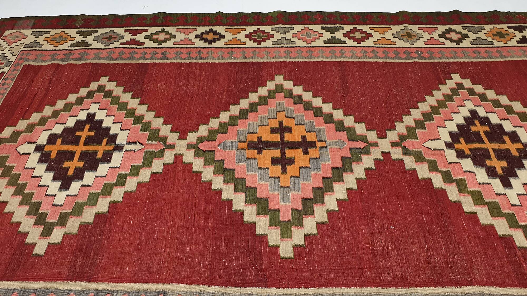 Turkish kilim rug, 260x148 cm, MYK-842
