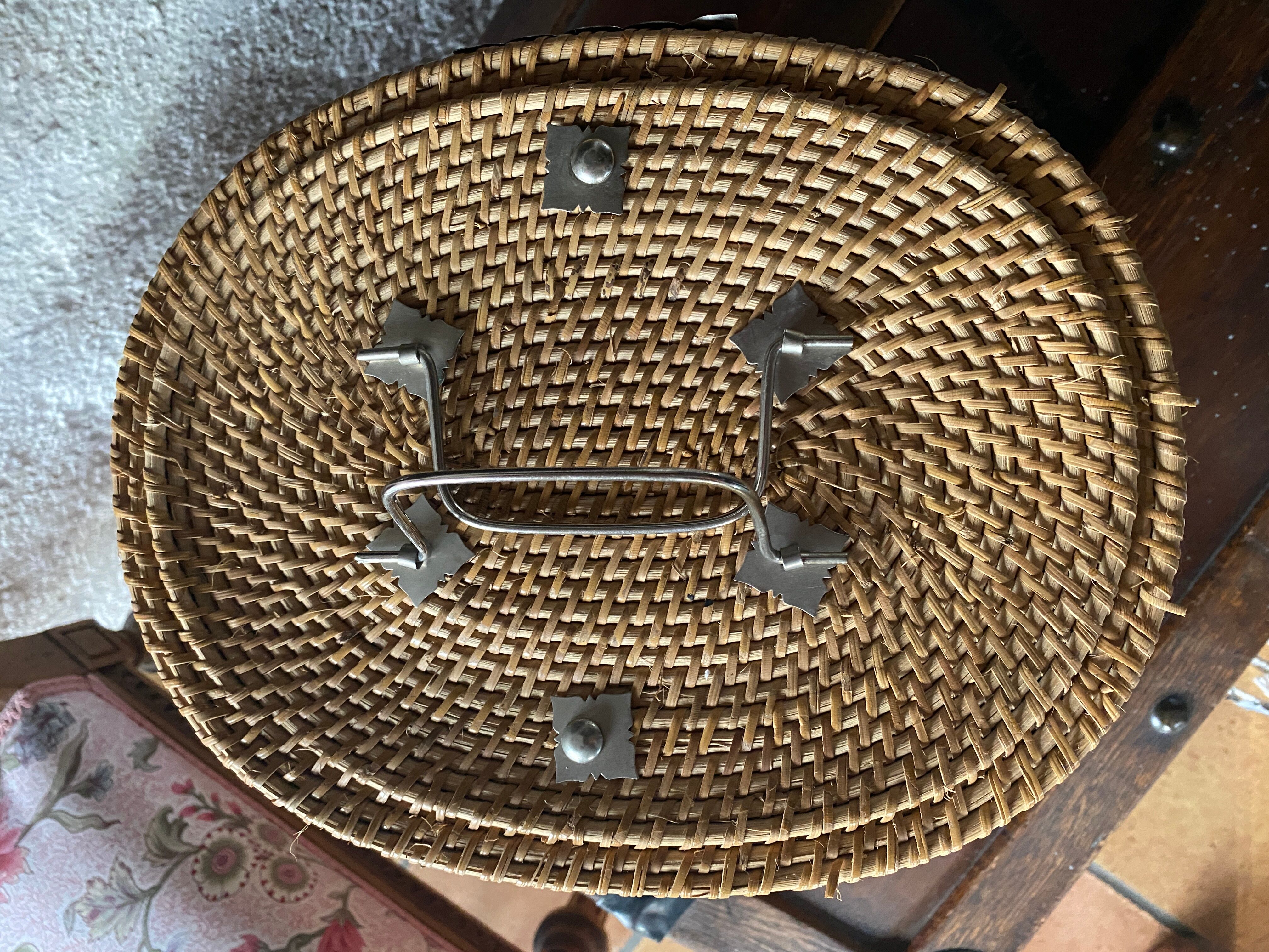 Vintage oriental tea basket