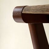 Bar cart in metal and oak by Jullian, designed in France 1960.