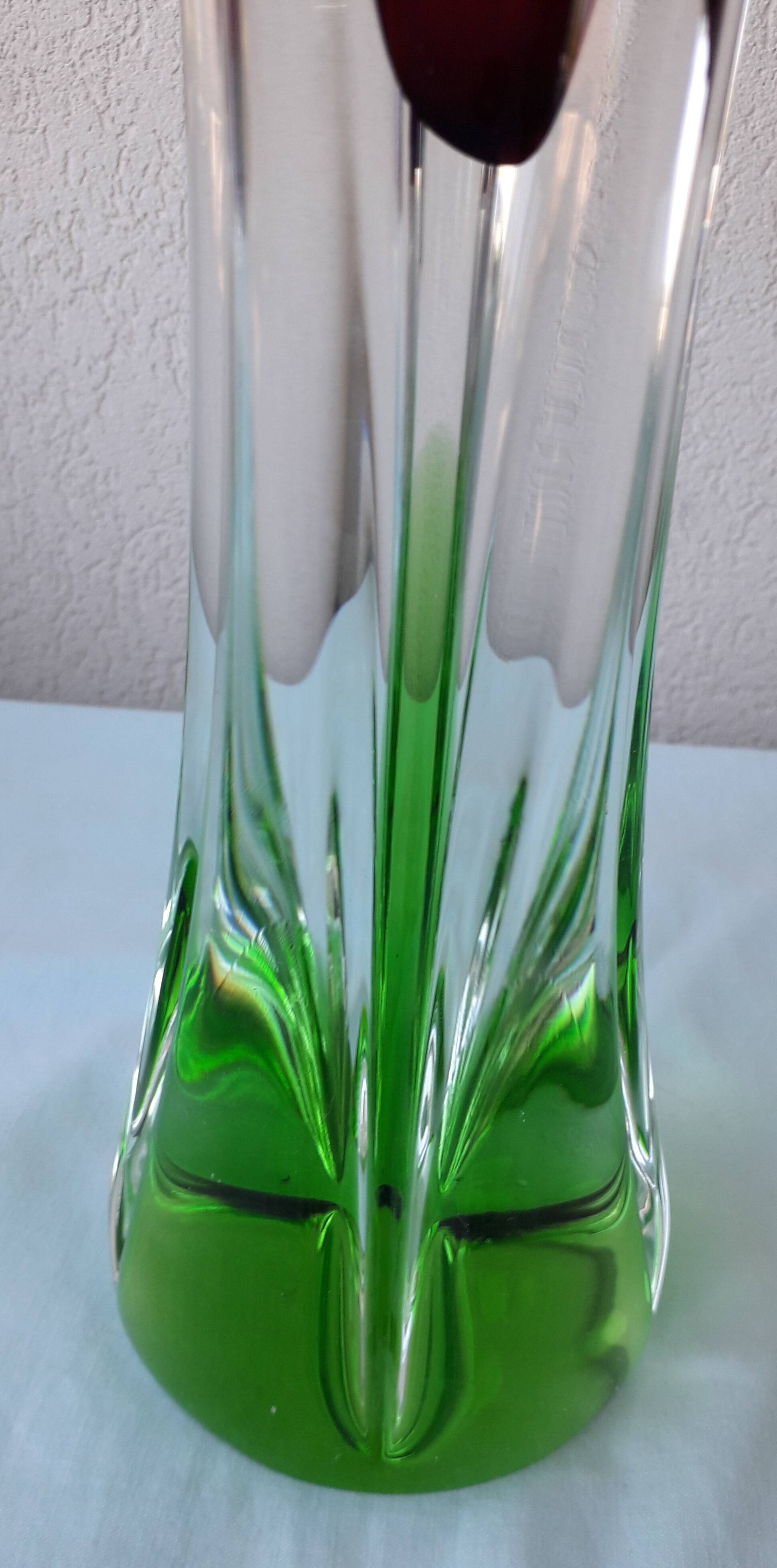 Vase en cristal Joseph Hospodka