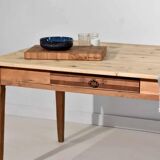 Vintage farmhouse table, oak legs