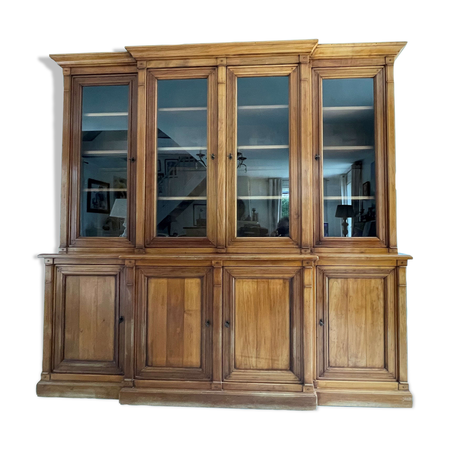 Directoire two-body 4-door bookcase