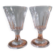 2 WINE GLASSES IN CUT BACCARAT CRYSTAL, 19TH CENTURY PERIOD CIRCA 1850 - 11.4CM
