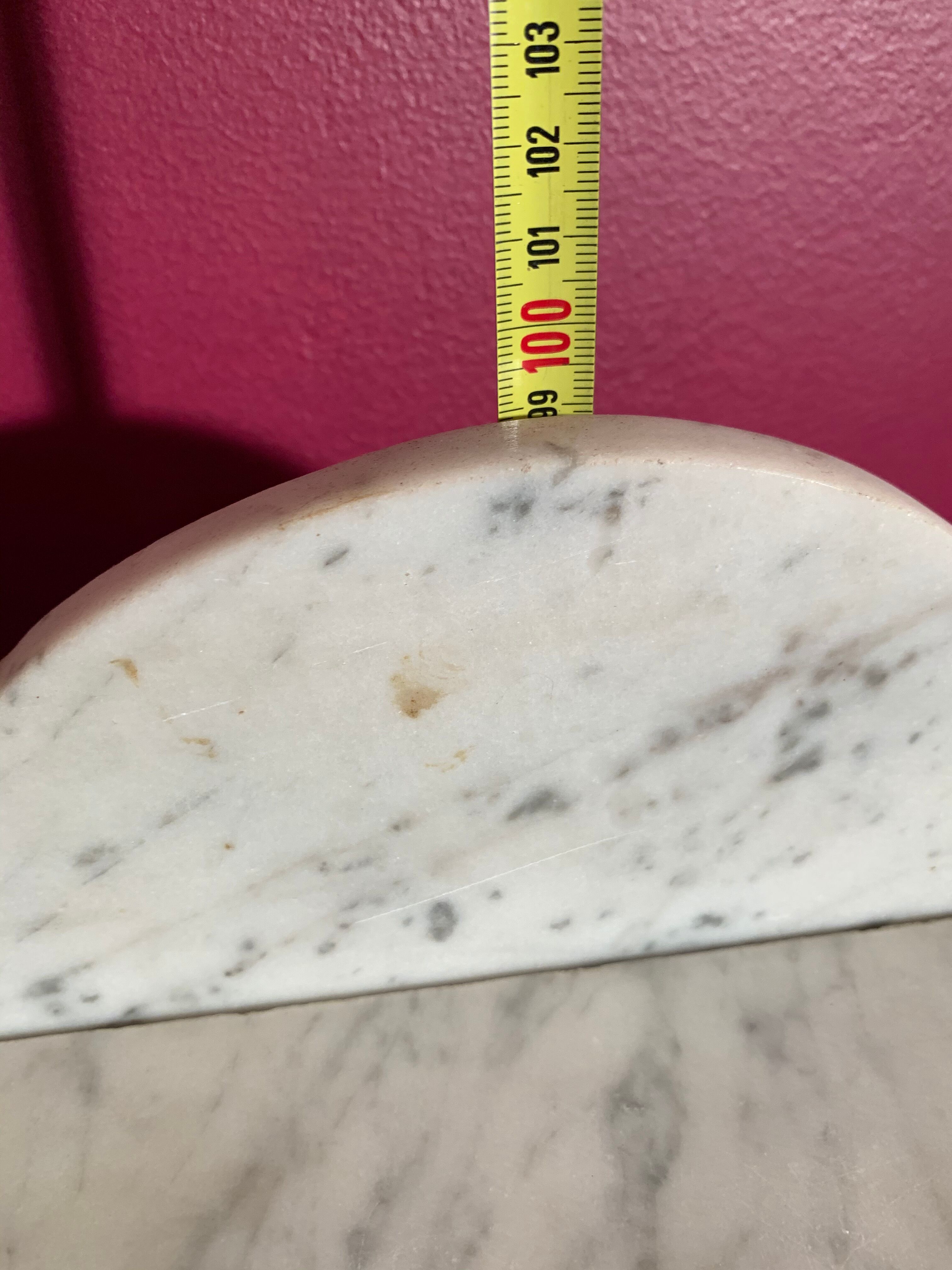 Wooden toilet table - marble