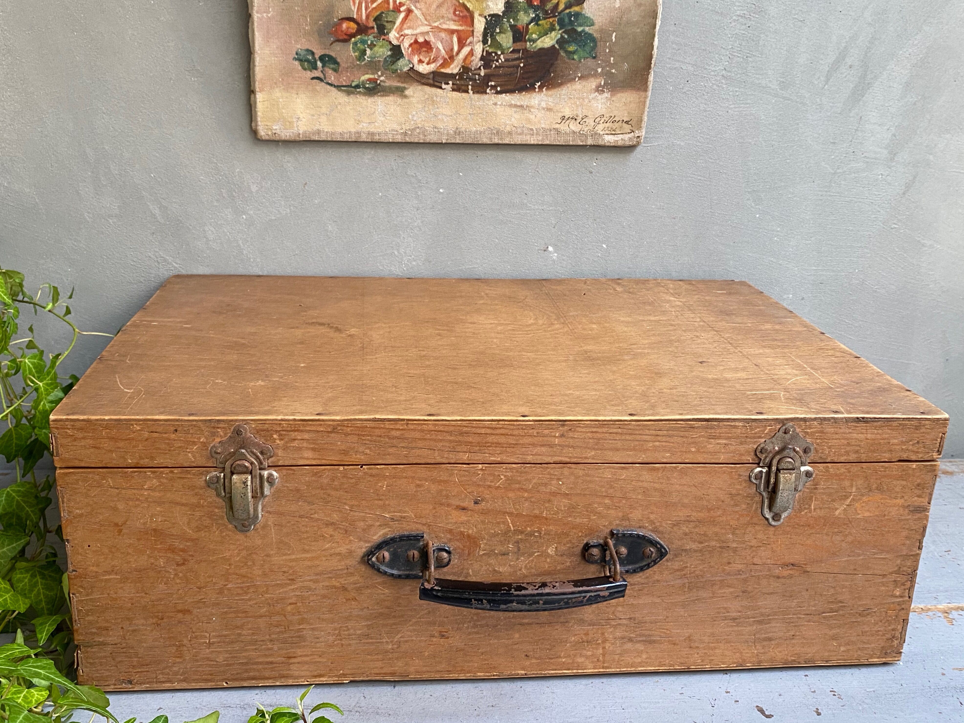 Wooden suitcase