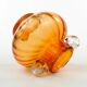 Mid-century modern vase, orange glass, Poland, 1970s