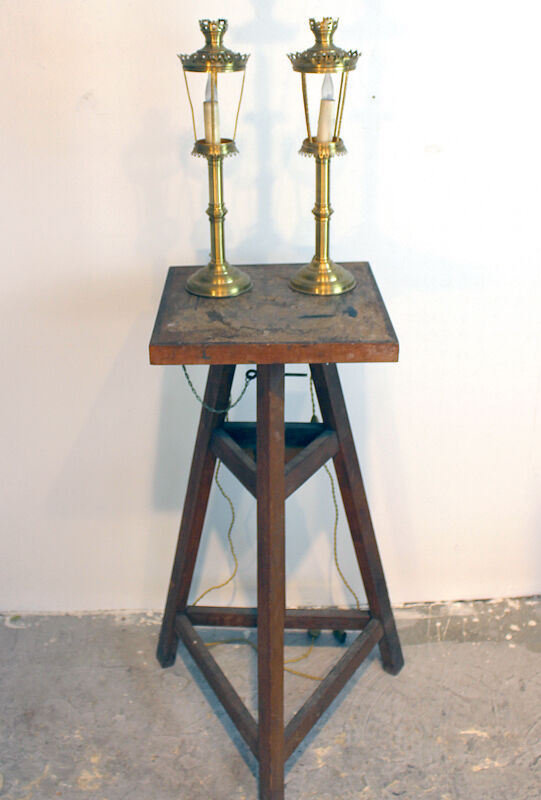 Pair of candlesticks lamps