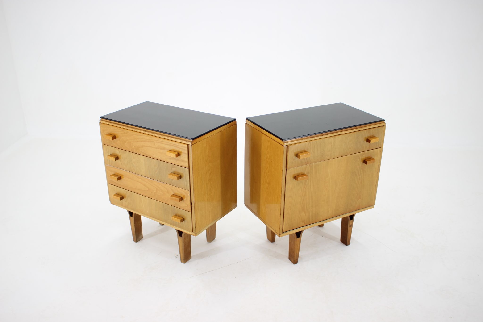 1960s Frantisek Mezulanik Pair of Chest of Drawers, Czechoslovakia