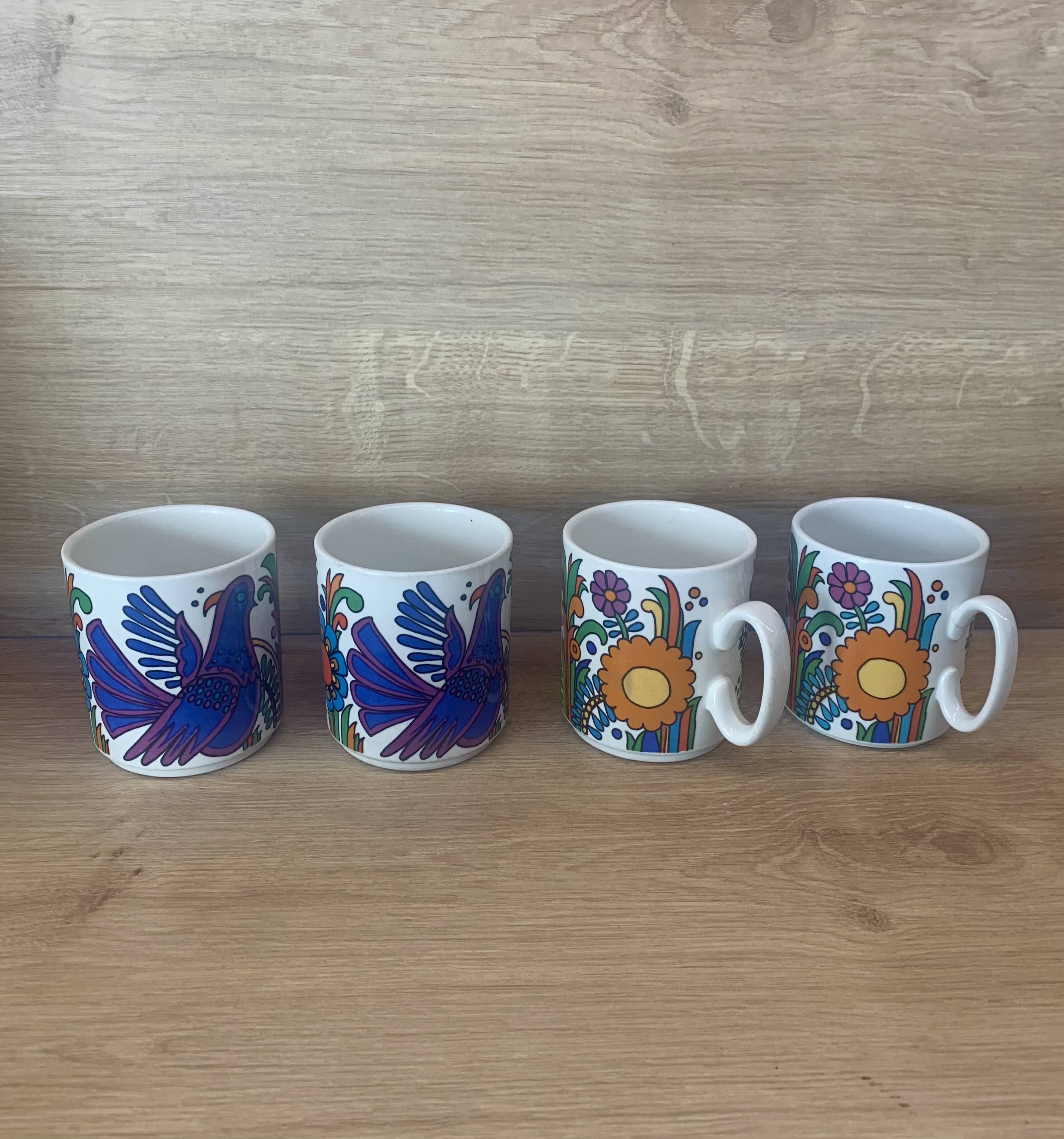 Mugs Set of 4,  Villeroy and Boch Acapulco, 1970s