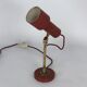 Stilnovo, vintage red brass table lamp from 50s