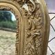 Large gilded sculpted Louis-Philippe mirror, mercury 104x77cm