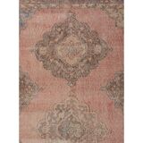 Vintage Turkish Oushak Rug Handwoven 85x740 cm