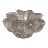 Star or flower candle holder in glass or crystal