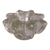 Star or flower candle holder in glass or crystal
