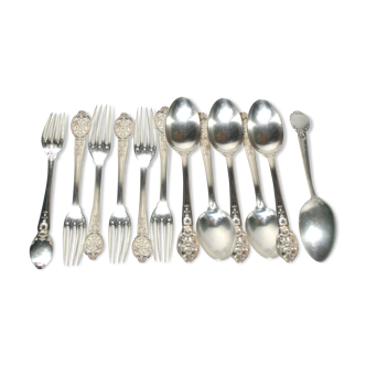 Table cutlery 19th regency style by Christofle