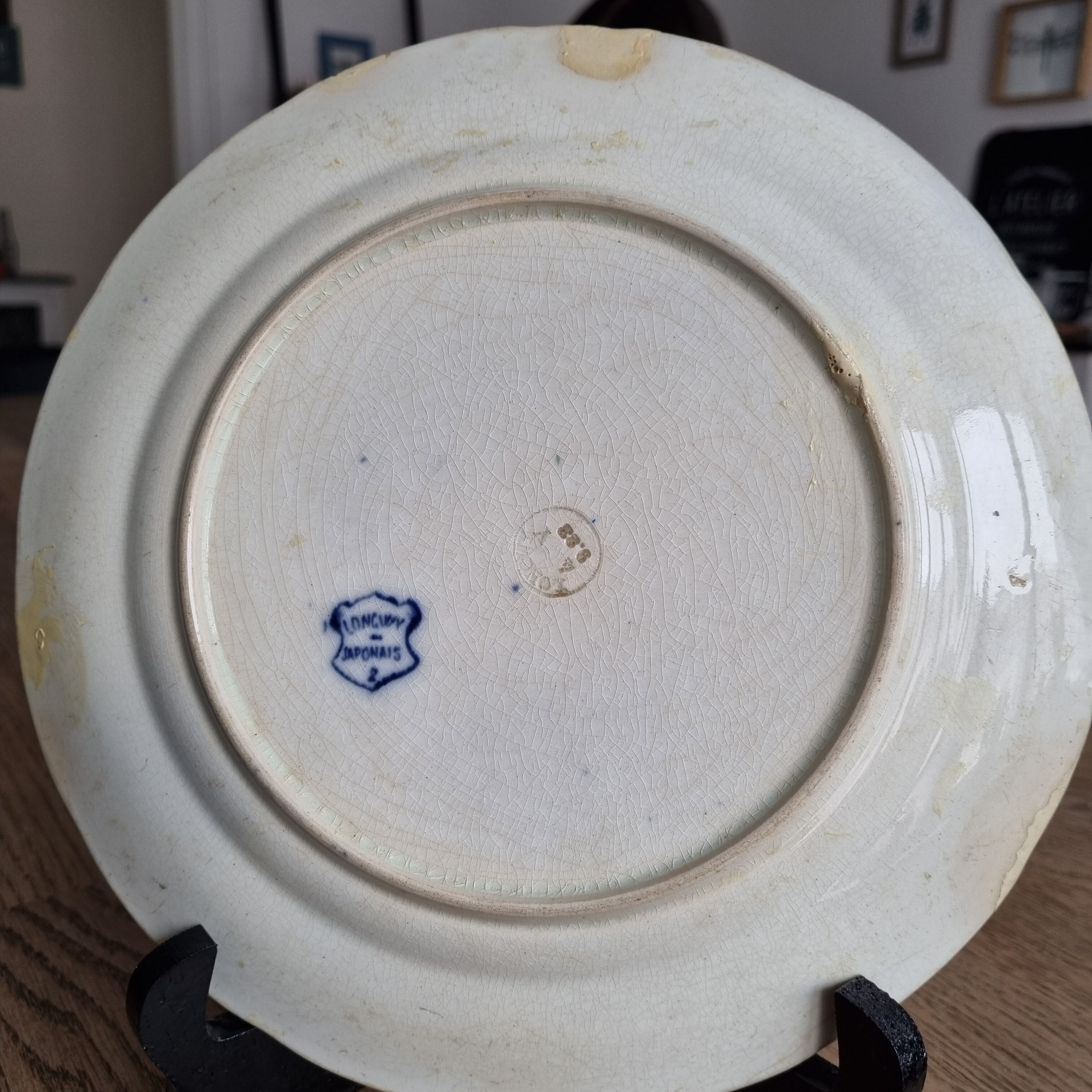 Japanese Longwy earthenware plate