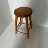 Low stool in light wood
