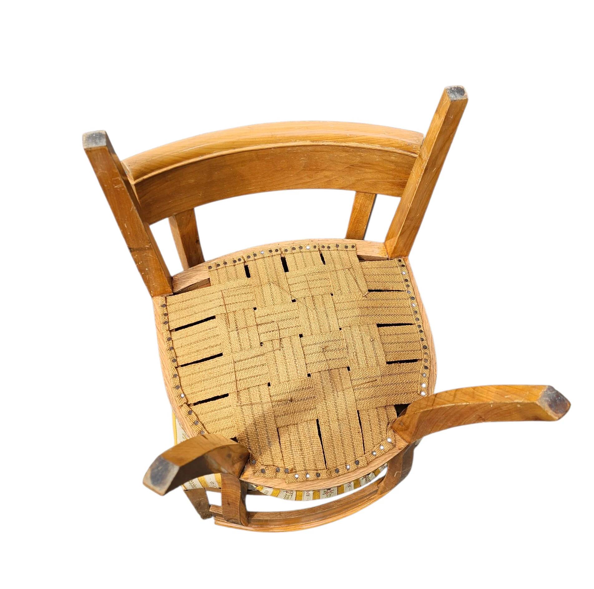 Matching cherry wood / Biedermeier chairs / sidetables set / tripot console table