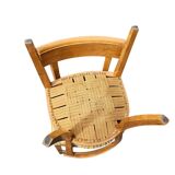 Matching cherry wood / Biedermeier chairs / sidetables set / tripot console table