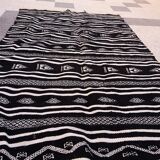 Black and white rugs handmade 185x115cm