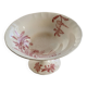 Antique Longchamp compote dish in pink ironstone – Exotic model