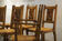 Set of six chairs and two brutalist armchairs mid-century 1950'