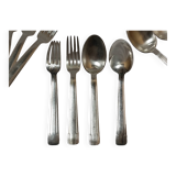 Cutlery set 24 pieces Art Deco in silver metal 84g - Goldsmith's mark