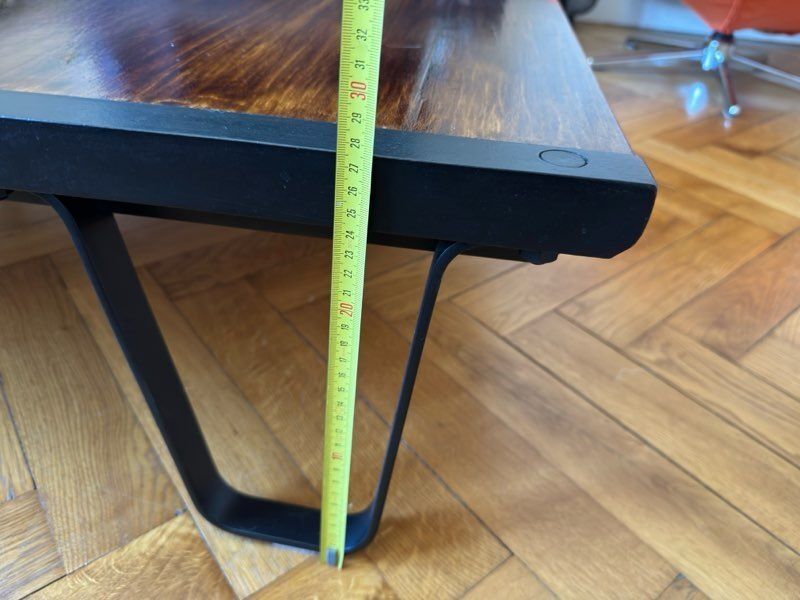 Industrial coffee table type SNCF pallet