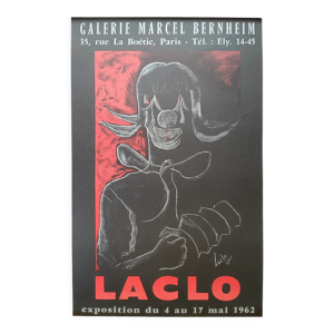 Affiche exposition, Laclo 1962