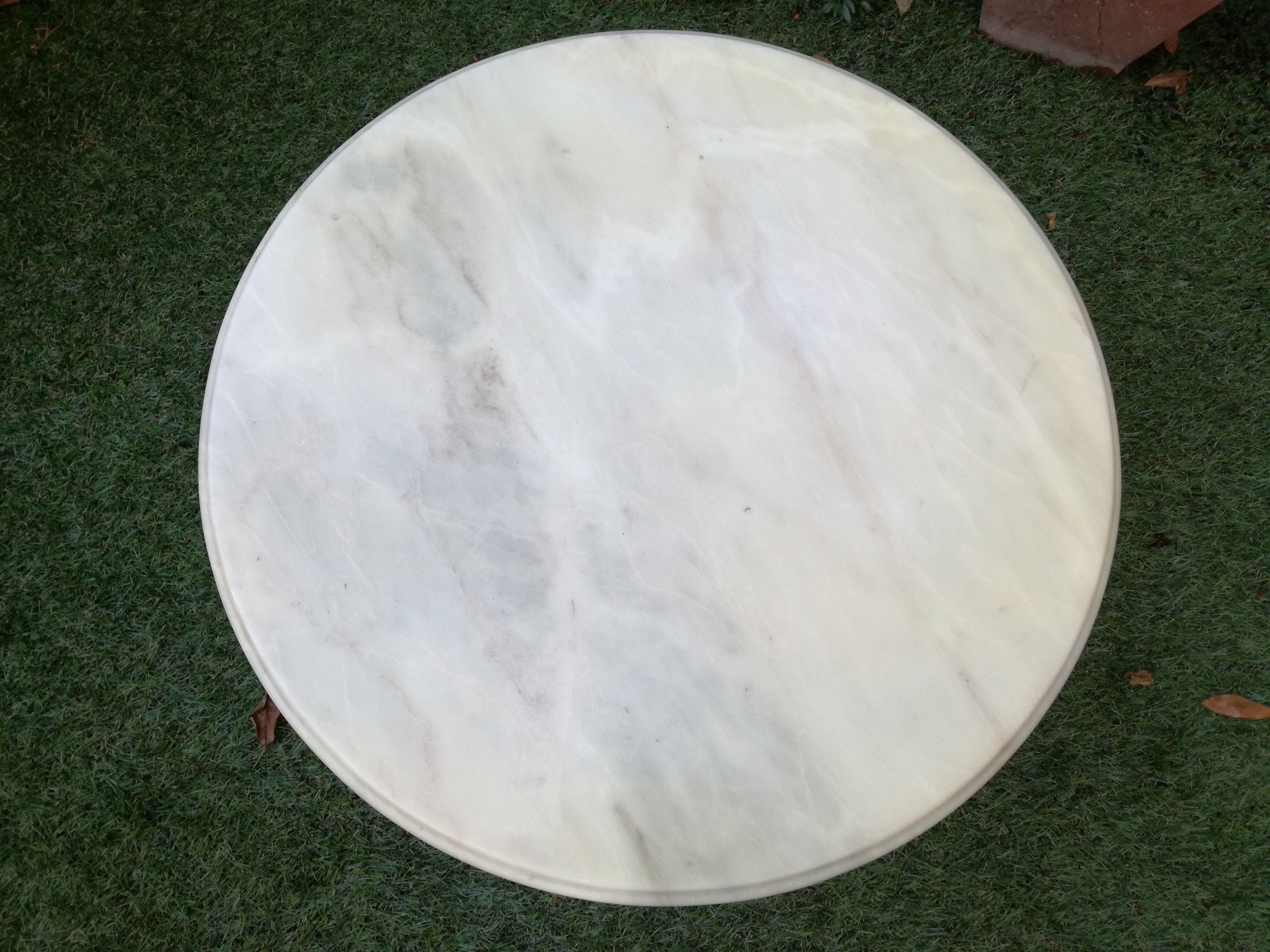 Louis XV coffee table bronze and marble