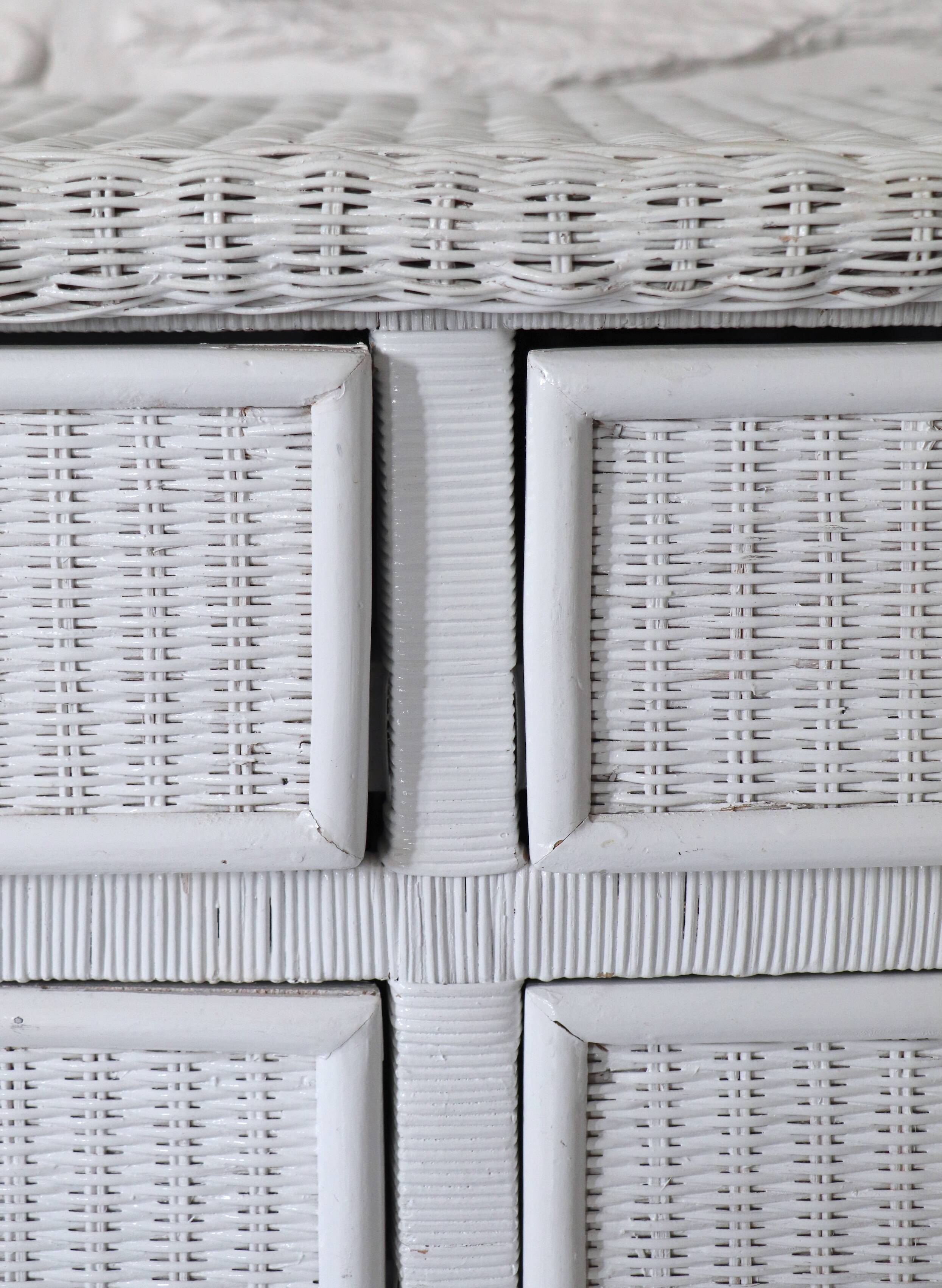 Wicker commode, 20th century