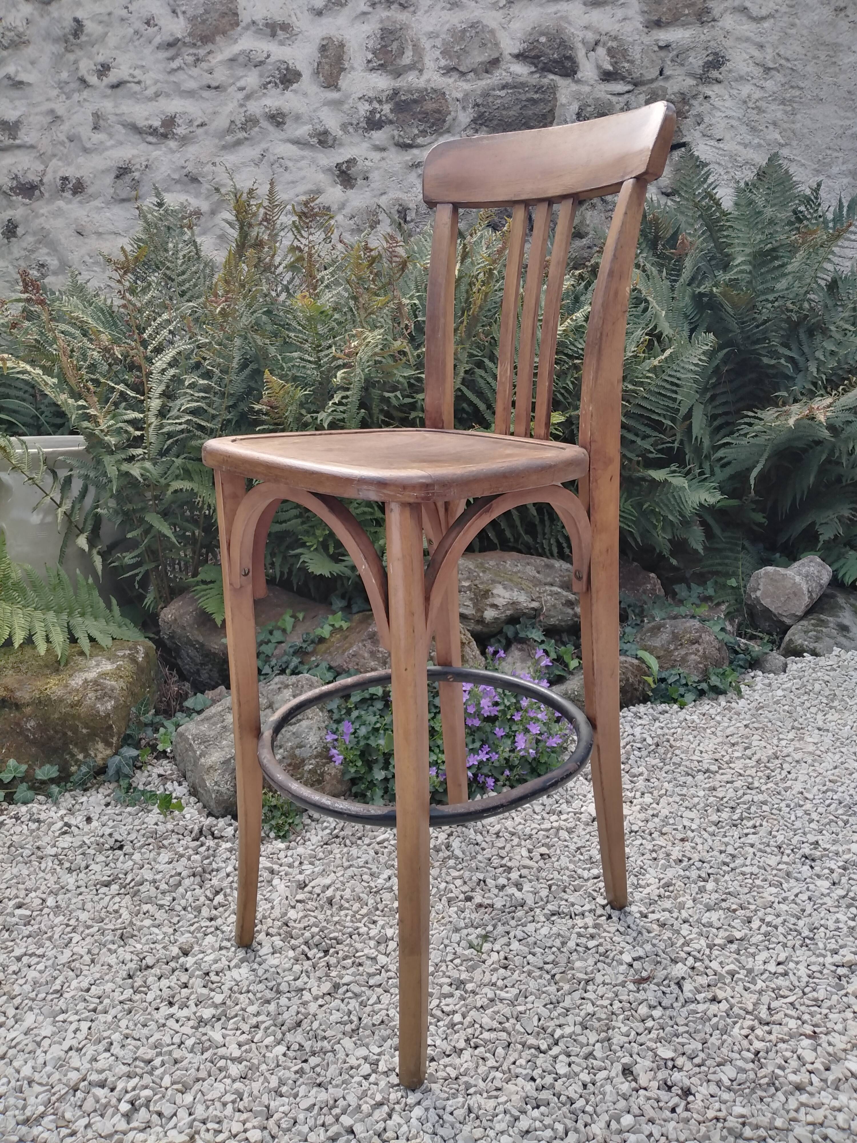 Chaise bistrot haute