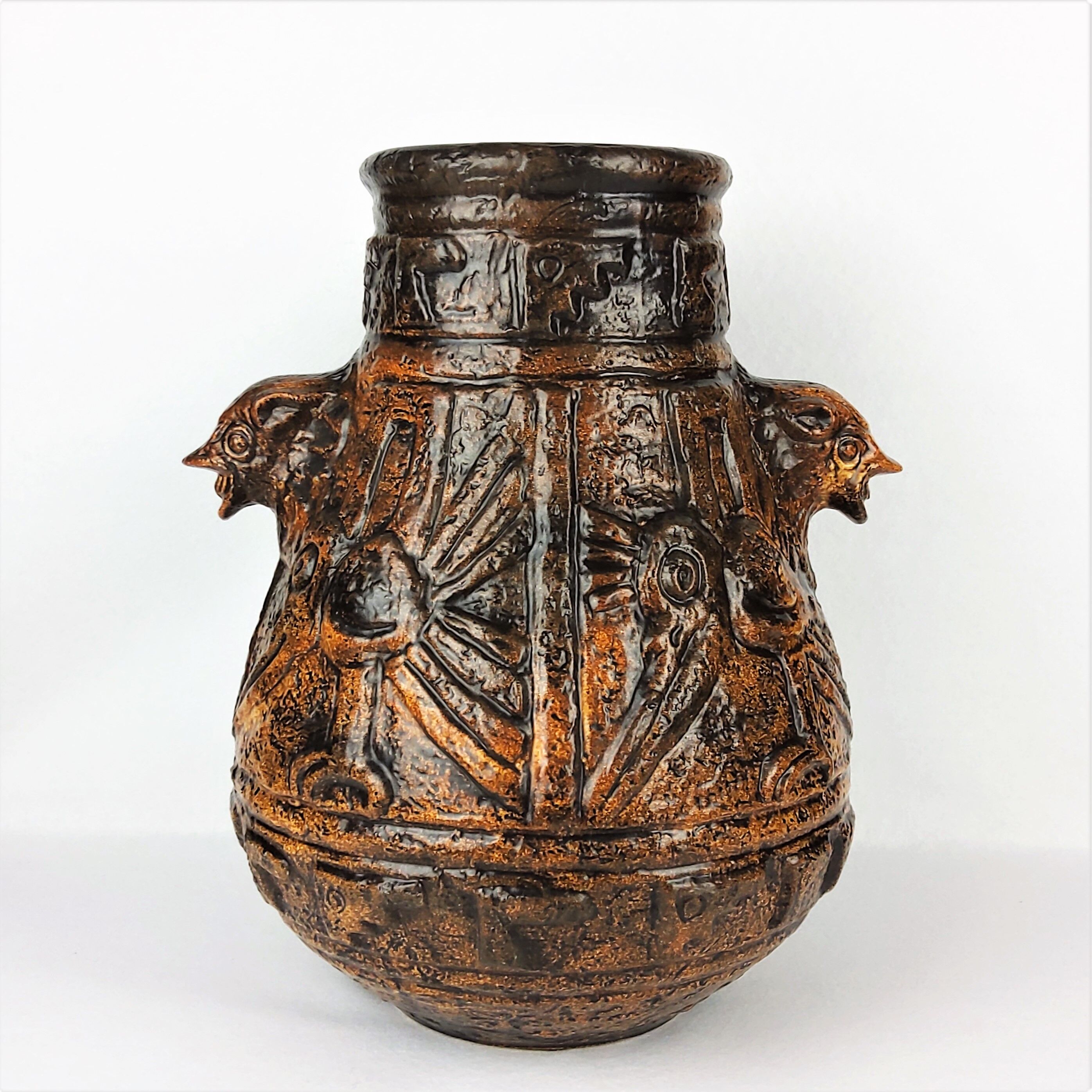 Vase - Aztec décor - Jasba 1960 - Keramik