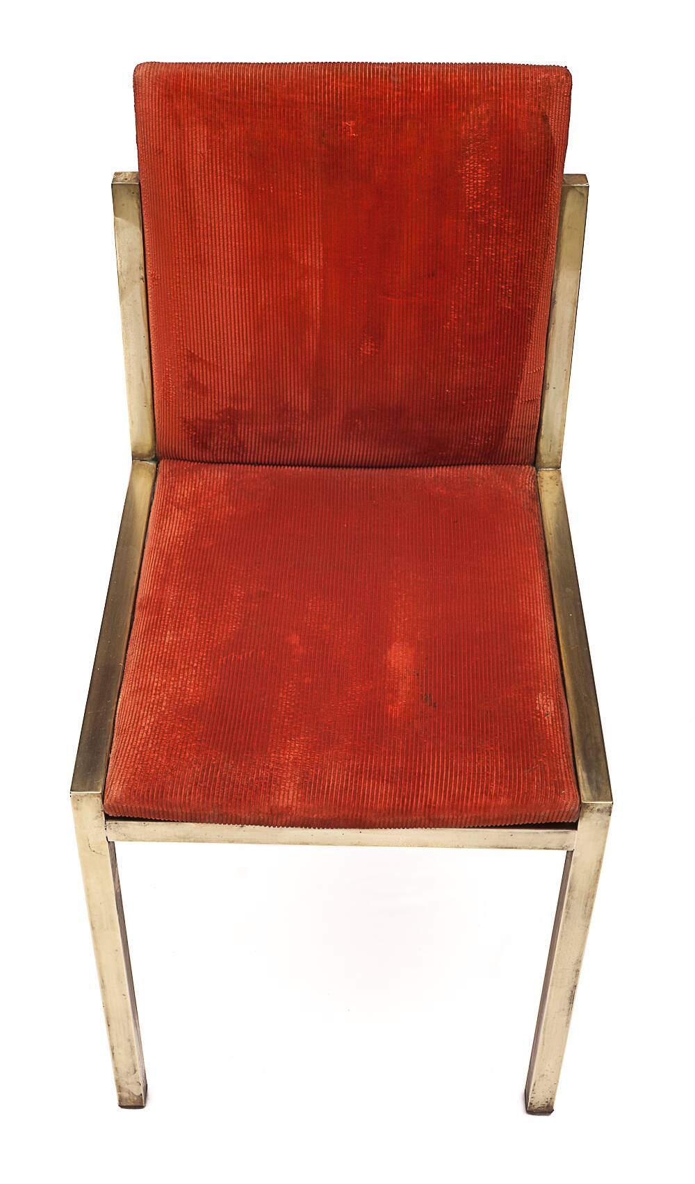 4 Italian brass chairs