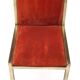 4 Italian brass chairs