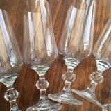 10 crystal champagne flutes