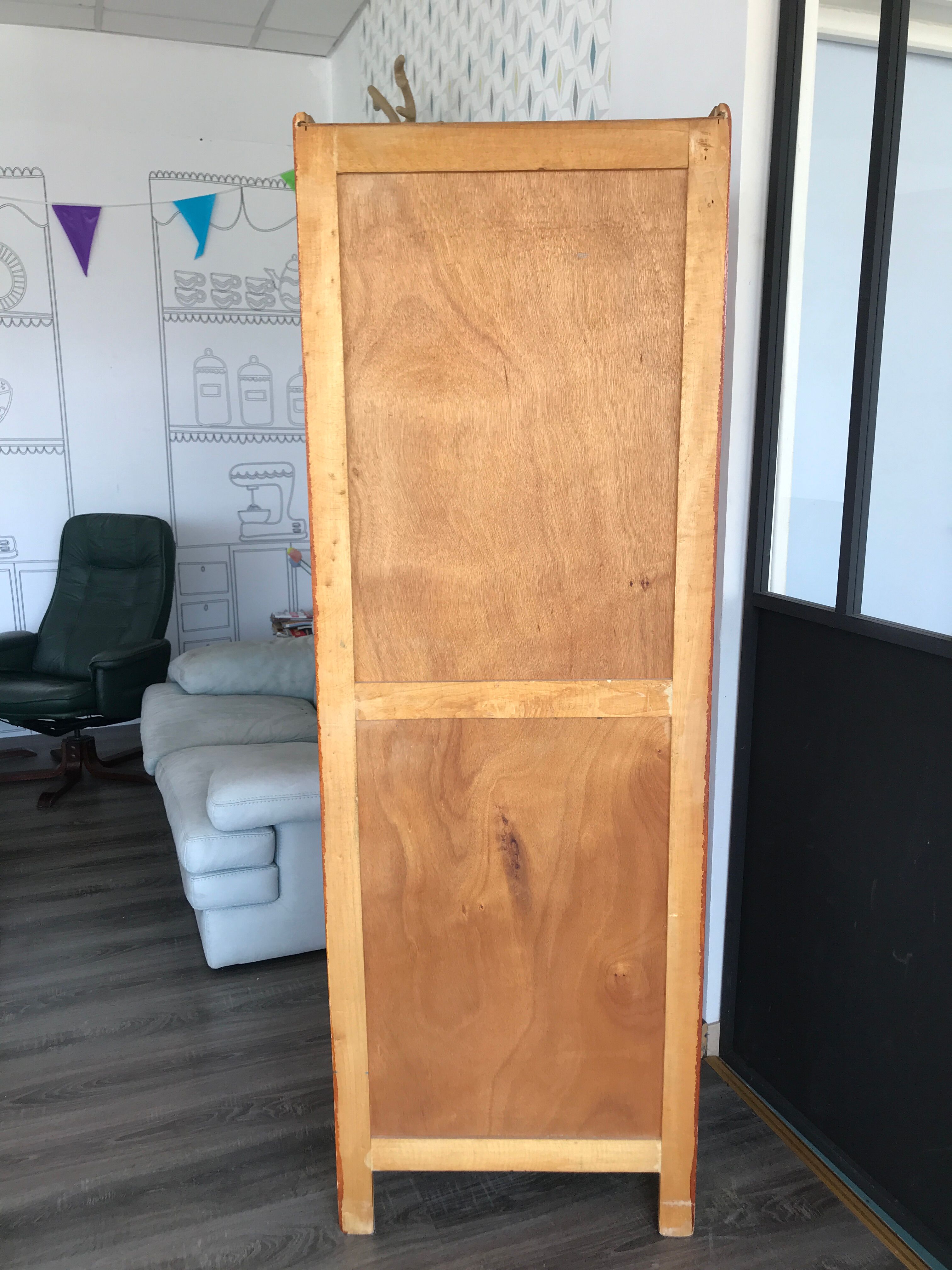 Parisian boarding school wardrobe vintage closet a door