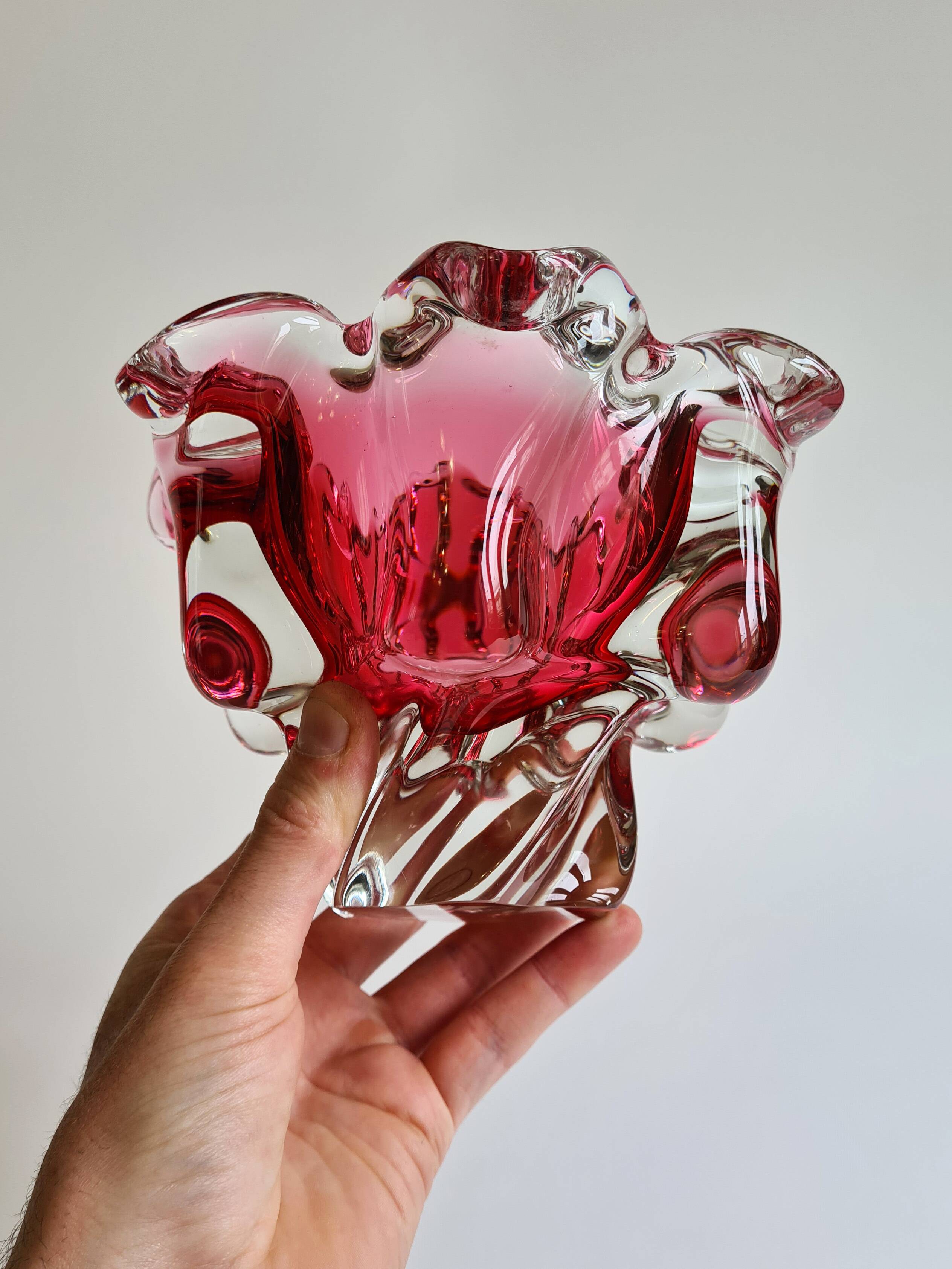 Josef Michal Hospodka Empty Pocket - Czech Blown Glass Murano Style (Year