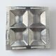 Mother-of-pearl & aluminium centerpiece, Italy, 1970s
