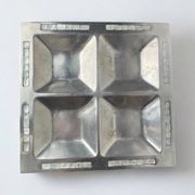Mother-of-pearl & aluminium centerpiece, Italy, 1970s