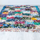 Tapis boucherouite vintage carrés  190x120cm