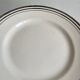 Assiette liseré platine vintage